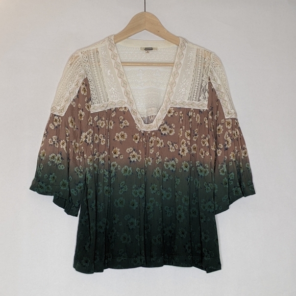 GIMMICKS TOP BLOUSE FLOWY - Picture 1 of 8